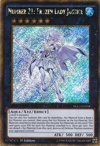 Number 21: Frozen Lady Justice card image