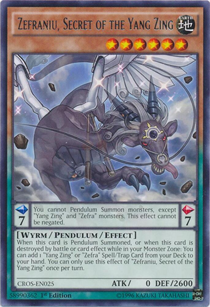 Zefraniu, Secret of the Yang Zing card image