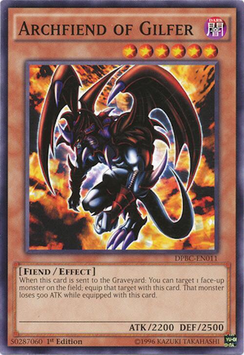 Archfiend of Gilfer (1st Edition) card image